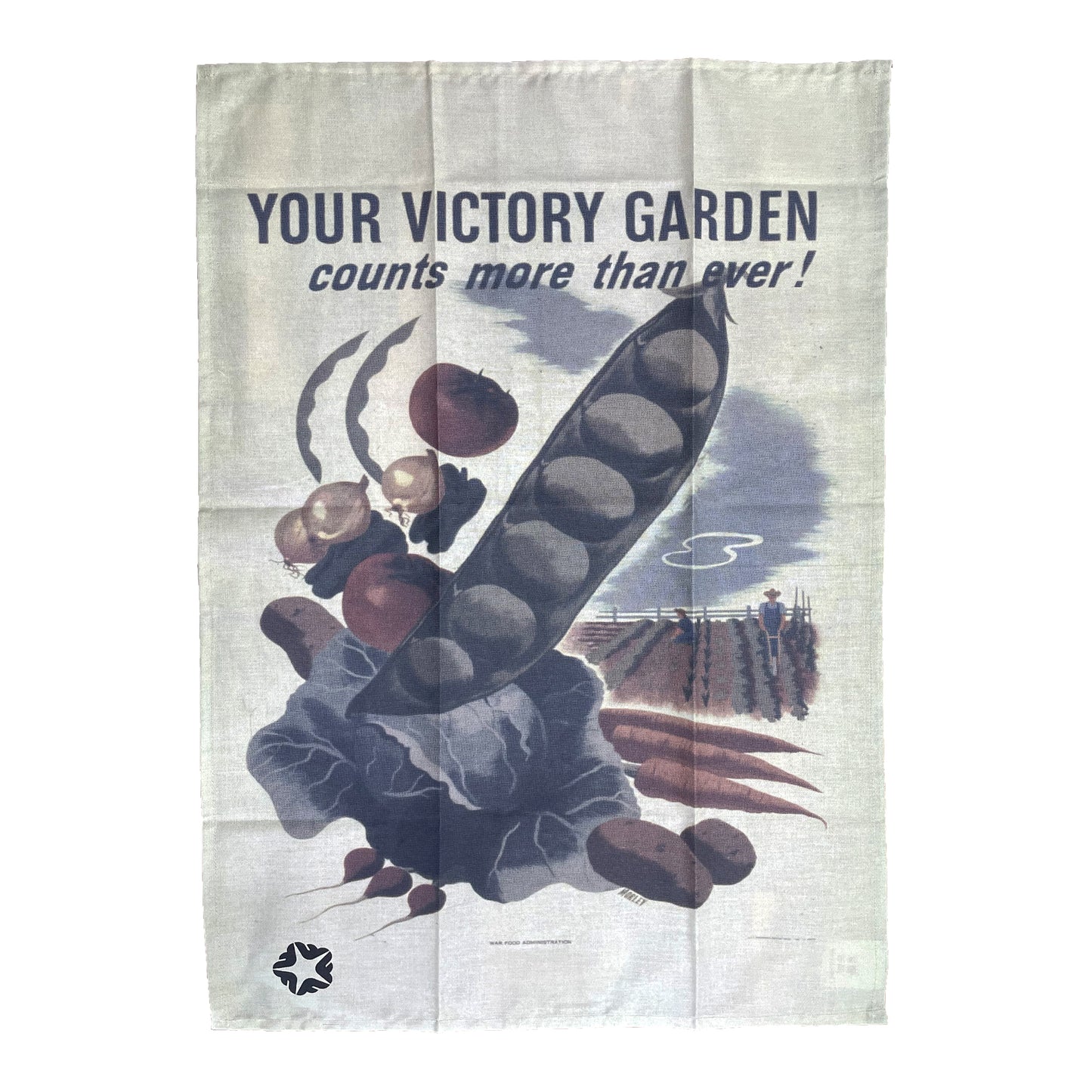 Pea for Victory Tea Towel